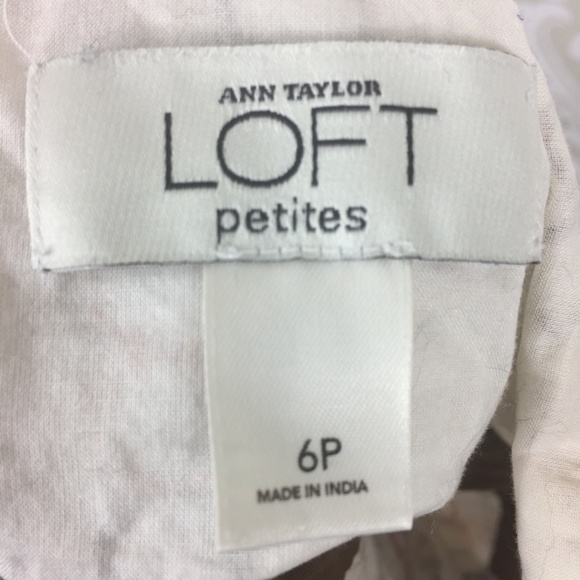 Cream Embroidered Ann Taylor Loft Cami - Picture 8 of 8